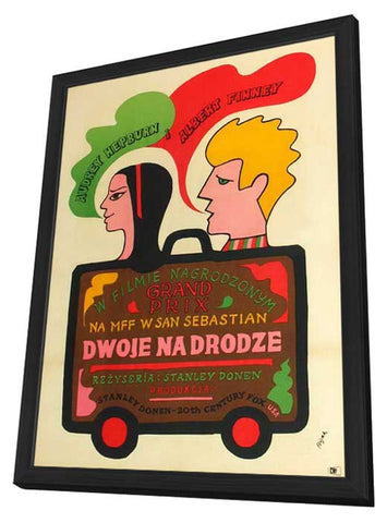 Two for the Road 11 x 17 Movie Poster - Polish Style A - in Deluxe Wood Frame