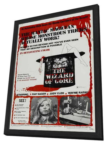 The Wizard of Gore 11 x 17 Movie Poster - Style A - in Deluxe Aluminum Frame