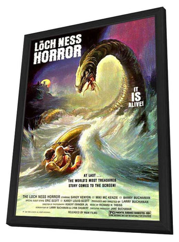 The Loch Ness Horror 11 x 17 Movie Poster - Style A - in Deluxe Aluminum Frame