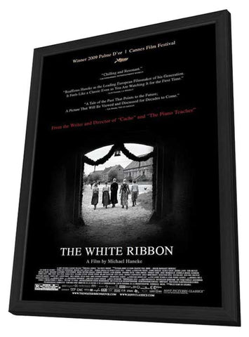 The White Ribbon 11 x 17 Movie Poster - Style B - in Deluxe Aluminum Frame