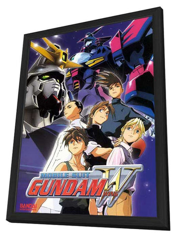 New Mobile Report Gundam W (TV) 11 x 17 TV Poster - Style C - in Deluxe Aluminum Frame