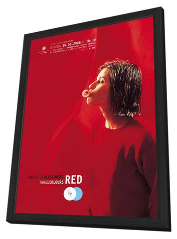 Three Colors: Red 11 x 17 Movie Poster - Slovakian Style A - in Deluxe Wood Frame