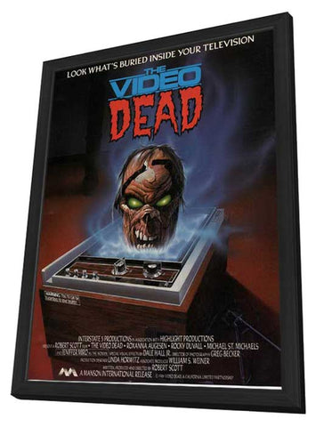 The Video Dead 11 x 17 Movie Poster - Style A - in Deluxe Aluminum Frame