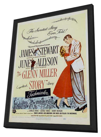 The Glenn Miller Story 11 x 17 Movie Poster - Style E - in Deluxe Aluminum Frame