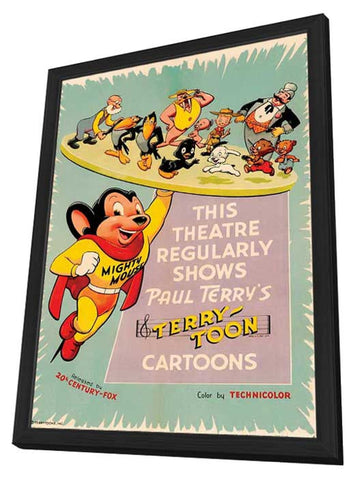 The Mighty Mouse Playhouse (TV) 11 x 17 TV Poster - Style A - in Deluxe Aluminum Frame