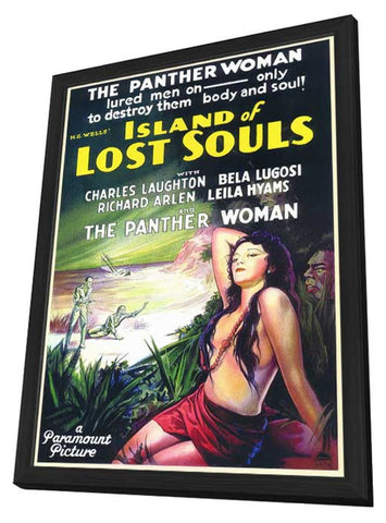 Island of Lost Souls 11 x 17 Movie Poster - Style A - in Deluxe Aluminum Frame