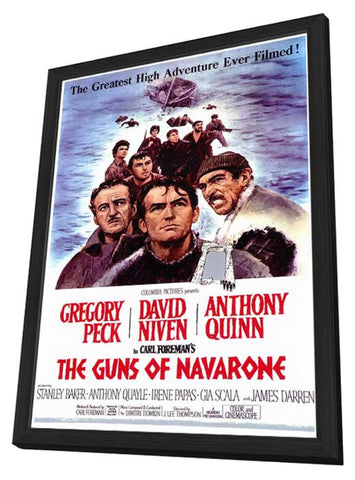 The Guns of Navarone 11 x 17 Movie Poster - Style A - in Deluxe Aluminum Frame