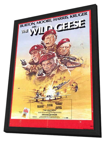 The Wild Geese 11 x 17 Movie Poster - Style A - in Deluxe Aluminum Frame