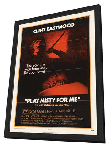 Play Misty for Me 11 x 17 Movie Poster - Style A - in Deluxe Aluminum Frame