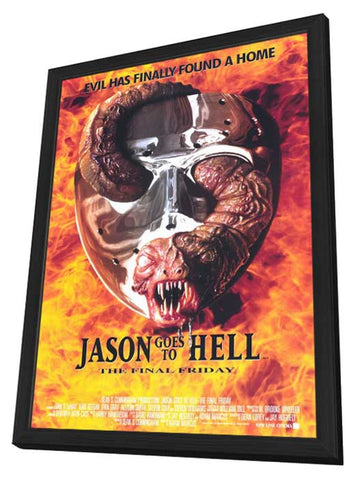 Jason Goes to Hell: The Final Friday 11 x 17 Movie Poster - Style A - in Deluxe Aluminum Frame