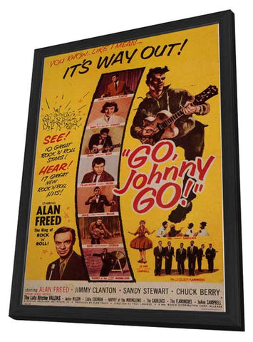Go, Johnny, Go! 11 x 17 Movie Poster - Style A - in Deluxe Aluminum Frame