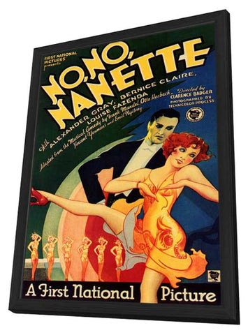 No No Nanette 11 x 17 Movie Poster - Style A - in Deluxe Aluminum Frame