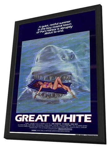 Great White 11 x 17 Movie Poster - Style B - in Deluxe Aluminum Frame