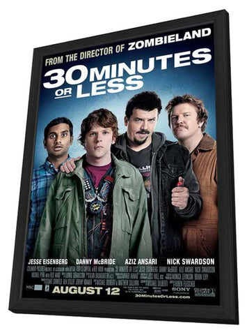 30 Minutes or Less 11 x 17 Movie Poster - Style A - in Deluxe Wood Frame