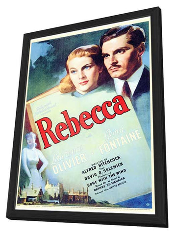 Rebecca 27 x 40 Movie Poster - Style A - in Deluxe Wood Frame