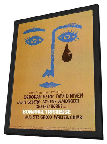 Bonjour Tristesse 27 x 40 Movie Poster - Style A - in Deluxe Wood Frame