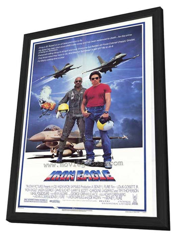 Iron Eagle 27 x 40 Movie Poster - Style A - in Deluxe Wood Frame