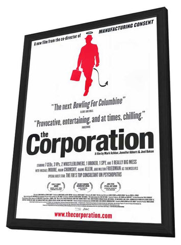 The Corporation 11 x 17 Movie Poster - Style A - in Deluxe Aluminum Frame