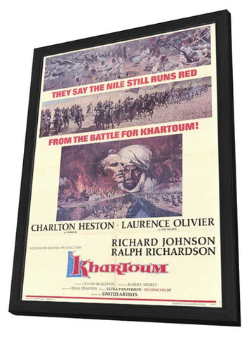 Khartoum 11 x 17 Movie Poster - Style A - in Deluxe Aluminum Frame