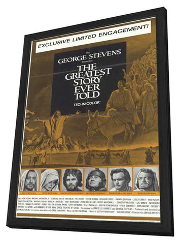 The Greatest Story Ever Told 11 x 17 Movie Poster - Style B - in Deluxe Wood Frame