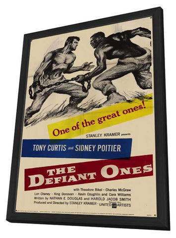 Defiant Ones 11 x 17 Movie Poster - Style A - in Deluxe Aluminum Frame