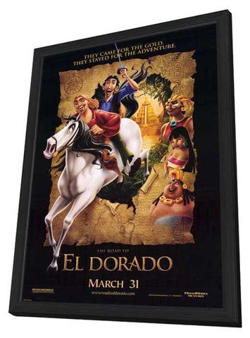 Road to El Dorado 11 x 17 Movie Poster - Style A - in Deluxe Aluminum Frame