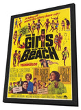 The Girls On the Beach 11 x 17 Movie Poster - Style A - in Deluxe Aluminum Frame