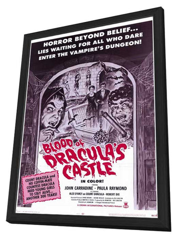 Blood of Dracula's Castle 11 x 17 Movie Poster - Style A - in Deluxe Aluminum Frame