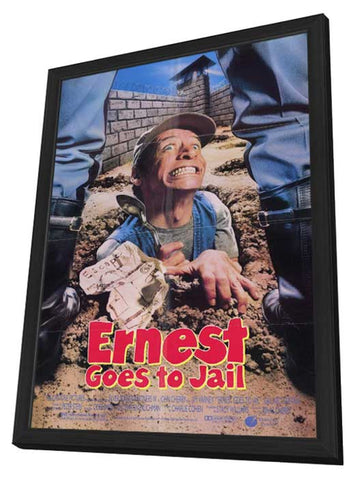 Ernest Goes to Jail 11 x 17 Movie Poster - Style A - in Deluxe Aluminum Frame
