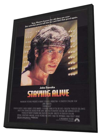 Staying Alive 11 x 17 Movie Poster - Style A - in Deluxe Aluminum Frame
