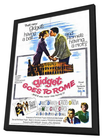 Gidget Goes to Rome 11 x 17 Movie Poster - Style A - in Deluxe Aluminum Frame