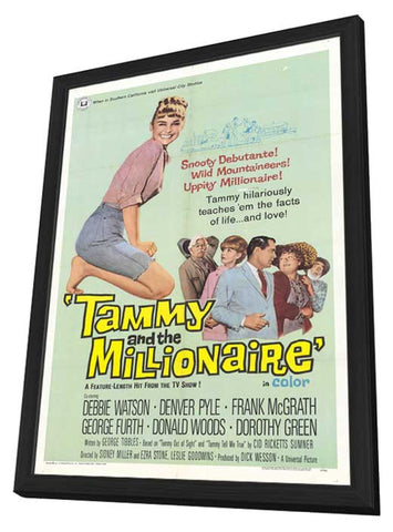 Tammy and the Millionaire 11 x 17 Movie Poster - Style A - in Deluxe Aluminum Frame