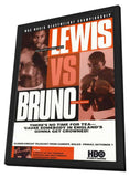 Lennox Lewis vs Frank Bruno 11 x 17 Boxing Promo Poster - Style A - in Deluxe Wood Frame