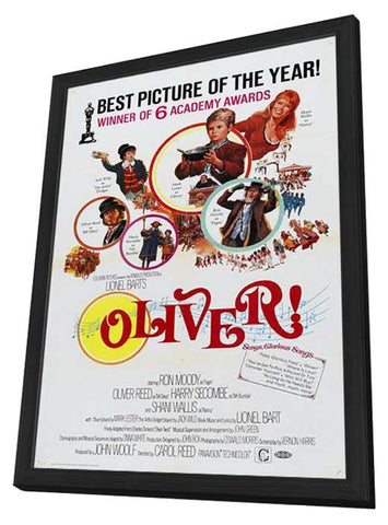 Oliver 11 x 17 Movie Poster - Style D - in Deluxe Aluminum Frame