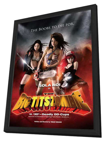 The Big Tits Dragon 11 x 17 Movie Poster - UK Style A - in Deluxe Wood Frame