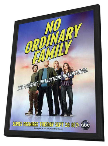 No Ordinary Family 11 x 17 TV Poster - Style A - in Deluxe Aluminum Frame