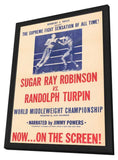 Sugar Ray Robinson vs. Randolph Turpin 11 x 17 Movie Poster - Style A - in Deluxe Aluminum Frame