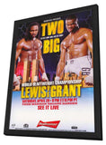 Lennox Lewis Vs. Michael Grant 11 x 17 Boxing Promo Poster - Style A - in Deluxe Wood Frame