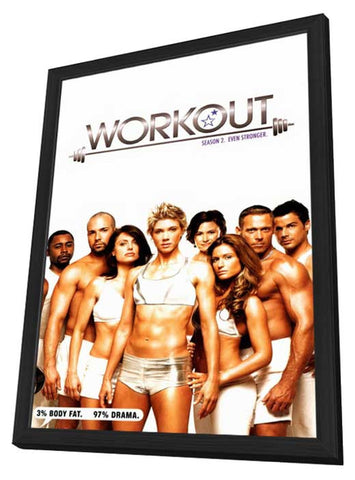 Workout 11 x 17 TV Poster - Style A - in Deluxe Aluminum Frame