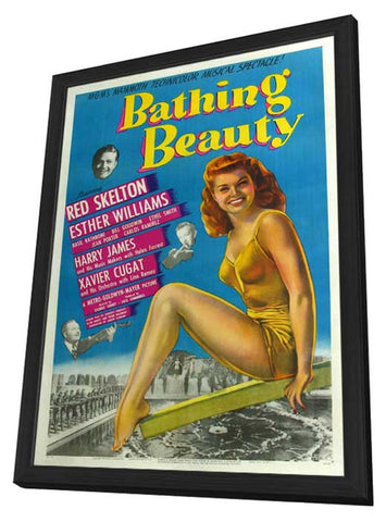 Bathing Beauty 11 x 17 Movie Poster - Style C - in Deluxe Aluminum Frame