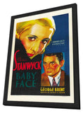 Baby Face 11 x 17 Movie Poster - Style A - in Deluxe Aluminum Frame