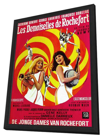 The Young Girls of Rochefort 11 x 17 Movie Poster - French Style A - in Deluxe Wood Frame