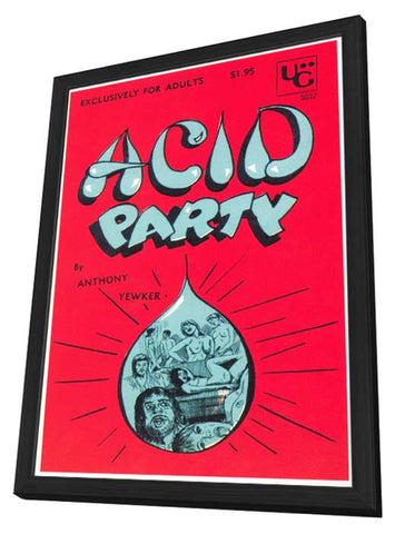 Acid Party 11 x 17 Retro Book Cover Poster - in Deluxe Aluminum Frame