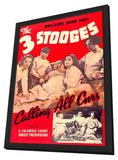 Three Stooges - Calling All Curs 11 x 17 Movie Poster - Style A - in Deluxe Aluminum Frame
