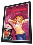 Sin in Space 11 x 17 Retro Book Cover Poster - in Deluxe Aluminum Frame