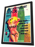 Surf Side Sex 11 x 17 Retro Book Cover Poster - in Deluxe Aluminum Frame