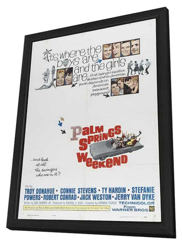 Palm Springs Weekend 11 x 17 Movie Poster - Style B - in Deluxe Aluminum Frame