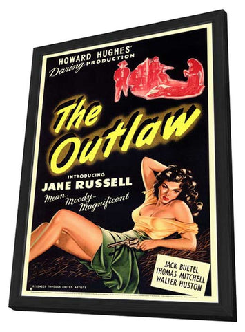 The Outlaw 11 x 17 Movie Poster - Style A - in Deluxe Aluminum Frame