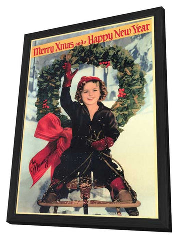 Shirley Temple Christmas Greeting 11 x 17 Movie Poster - Style A - in Deluxe Aluminum Frame