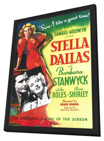 Stella Dallas 11 x 17 Movie Poster - Style A - in Deluxe Aluminum Frame